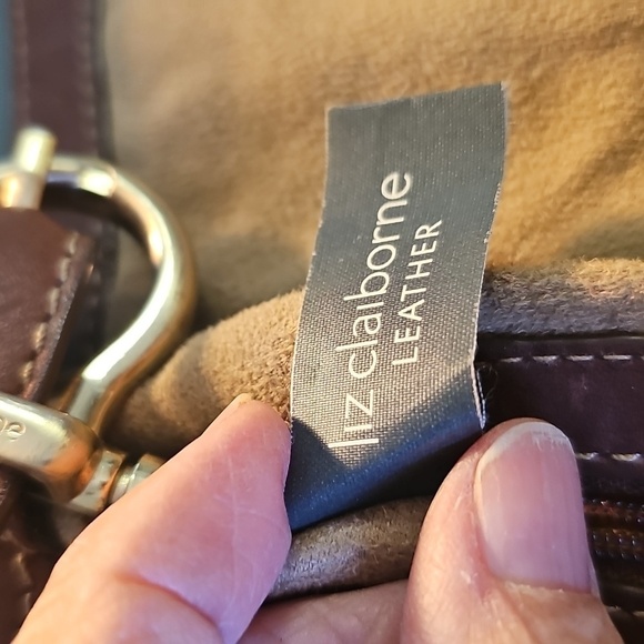 Liz Clayborne Genuine Leather Elegant Brown Women's Bag. Gold Hardware. - Picture 12 of 14